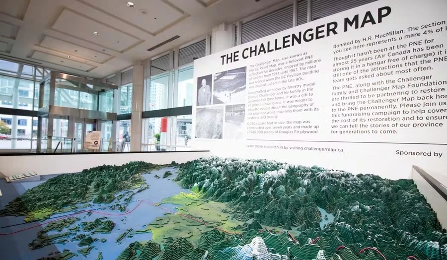 The challenger map diorama